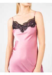 Pinko Sukienka "Arneis" | 101411 A0VB | Kobieta | Różowy. Kolor: różowy. Materiał: poliester. Długość rękawa: na ramiączkach. Wzór: koronka. Długość: maxi #4