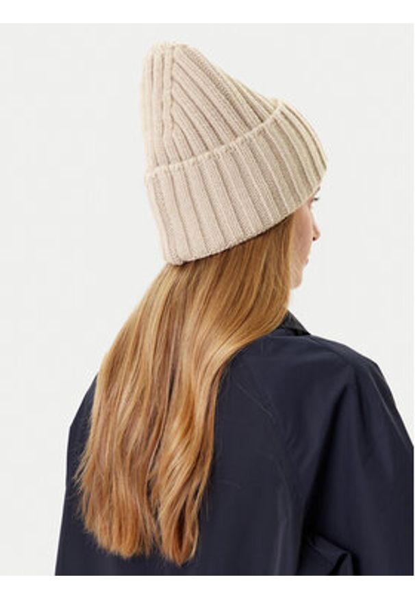 TOMMY HILFIGER - Tommy Hilfiger Czapka Th Crest Fluffy AW0AW18210 Écru. Materiał: wełna