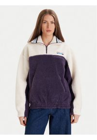 Lacoste Polar SF5266 Granatowy Oversize. Kolor: niebieski. Materiał: syntetyk