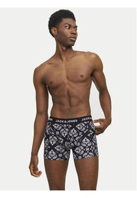 Jack & Jones - Jack&Jones Komplet 3 par bokserek Paris 12259575 Czarny. Kolor: czarny. Materiał: bawełna #5