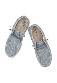 Niebieskie Półbuty Pitas Modne Obuwie Męskie. Okazja: na spacer, na co dzień. Zapięcie: sznurówki. Kolor: niebieski. Materiał: materiał. Styl: casual #6