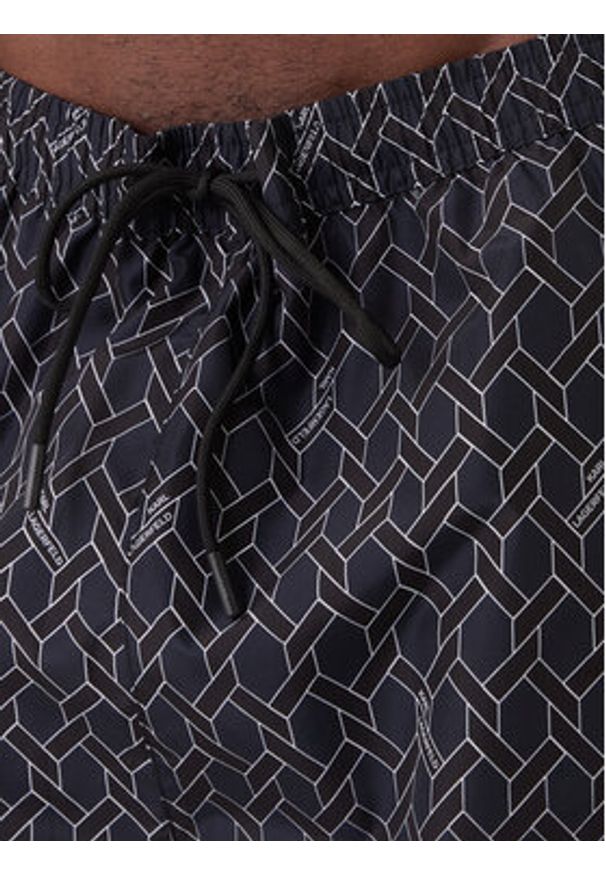 Karl Lagerfeld - KARL LAGERFELD Szorty kąpielowe B1M46003 Granatowy Regular Fit. Kolor: niebieski. Materiał: syntetyk