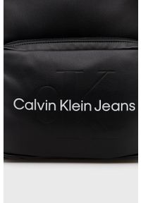 Calvin Klein Jeans - Plecak. Kolor: czarny. Materiał: włókno, materiał. Wzór: nadruk #5