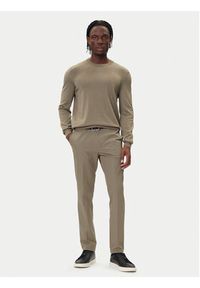 BOSS Chinosy P-Kaiton1 50543945 Beżowy Slim Fit. Kolor: beżowy. Materiał: bawełna