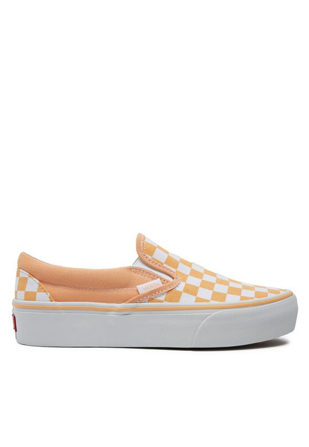 Vans Tenisówki Classic Slip On Platform VN00018EAAS1 Beżowy. Zapięcie: bez zapięcia. Kolor: beżowy. Materiał: materiał. Obcas: na platformie