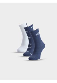4f - 4F Skarpetki casual za kostkę (3-pack) chłopięce - multikolor 38-40. Kolor: wielokolorowy. Materiał: włókno, materiał, poliamid, bawełna