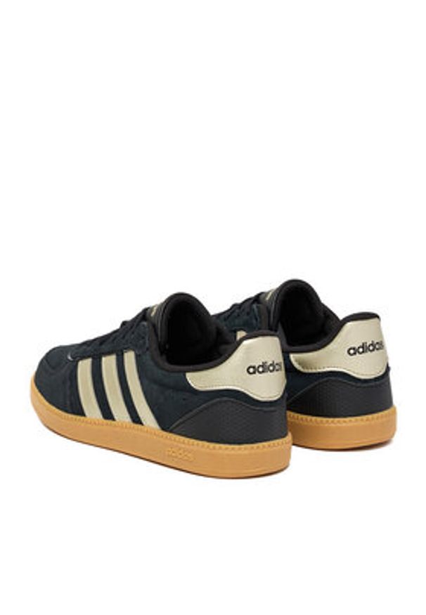 Adidas - adidas Sneakersy BREAKNET SLEEK JR0685 Granatowy. Kolor: niebieski. Materiał: skóra, zamsz