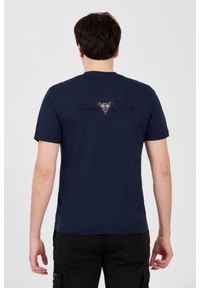 Aeronautica Militare - AERONAUTICA MILITARE Granatowy t-shirt Short Sleeve. Kolor: niebieski #4
