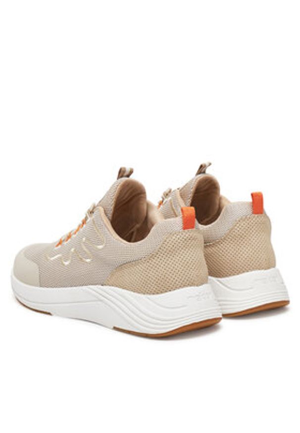 Rieker Sneakersy N8504-60 Beżowy. Kolor: beżowy. Materiał: materiał