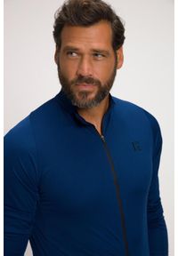 JAY-PI - Męski Kolarski trykot Odzież rowerowa długi rękaw QuickDry kieszeń z tyłu. Kolekcja: plus size. Kolor: niebieski. Materiał: poliester, materiał. Długość rękawa: długi rękaw. Długość: długie. Sport: kolarstwo