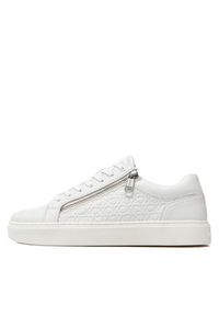Calvin Klein Sneakersy Low Top Lace Up W/ Zip Mono HM0HM01496 Biały. Kolor: biały #3