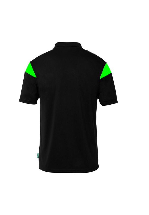 UHLSPORT - Koszulka polo dla dzieci Uhlsport Squad 27. Typ kołnierza: polo. Kolor: czarny, zielony, wielokolorowy. Wzór: napisy