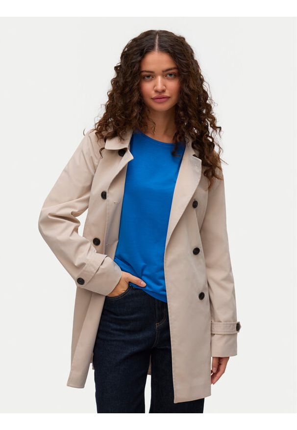 Vero Moda Trencz Chelsea 10329343 Szary Regular Fit. Kolor: szary. Materiał: syntetyk