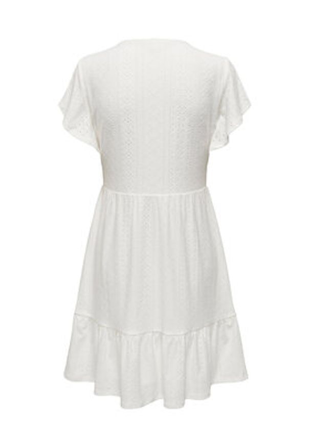 only - ONLY Sukienka codzienna 15289687 Biały Regular Fit. Okazja: na co dzień. Kolor: biały. Materiał: syntetyk. Typ sukienki: proste. Styl: casual