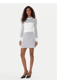 Guess Sweter W5BR24 Z3JD2 Écru Slim Fit. Materiał: syntetyk #4