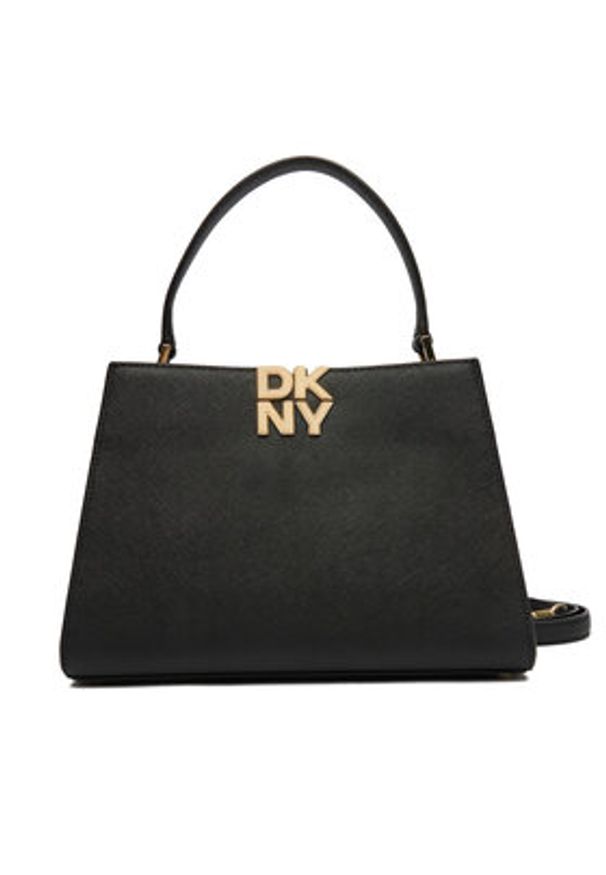 DKNY Torebka Foster R52D1L92 Czarny. Kolor: czarny. Materiał: skórzane
