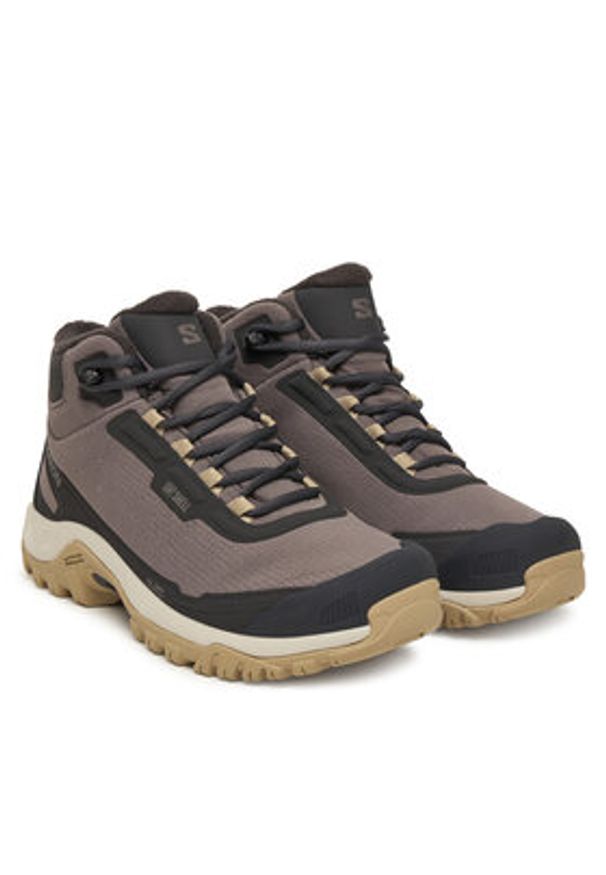 salomon - Salomon Trekkingi Shelter Waterproof L47855200 Brązowy. Kolor: brązowy. Materiał: materiał