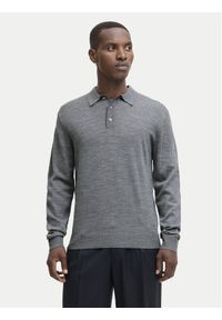 Jack & Jones - Jack&Jones Sweter Merino 12281757 Szary Regular Fit. Kolor: szary. Materiał: wełna