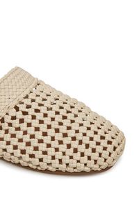 TOMMY HILFIGER - Tommy Hilfiger Klapki Crochet Mule FW0FW08413 Écru. Materiał: skóra #4