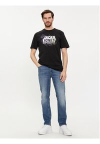 Jack & Jones - Jack&Jones Komplet 2 t-shirtów Map Logo 12260796 Czarny Regular Fit. Kolor: czarny. Materiał: bawełna #5