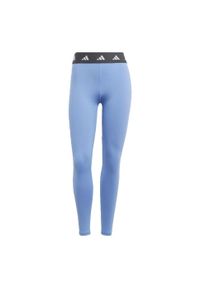 Adidas - Techfit 7/8 Leggings. Kolor: wielokolorowy, niebieski, szary. Materiał: materiał. Technologia: Techfit (Adidas)
