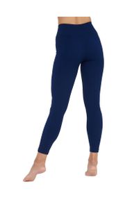 Legginsy damskie z wysokim stanem Brubeck CASUAL. Stan: podwyższony. Kolor: niebieski. Materiał: poliamid, poliester, elastan. Sport: turystyka piesza