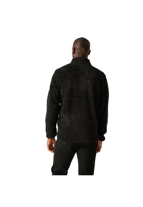 Regatta - Męska Bluza Polarowa Midoor Fluffy Fleece Jacket. Kolor: czarny. Materiał: polar. Sezon: zima