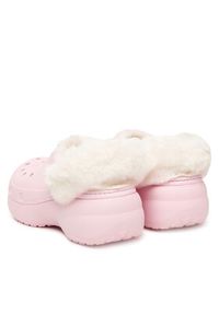Crocs Klapki Classic Platform Fuzz Lined Clog 212854 Różowy. Kolor: różowy. Obcas: na platformie #5
