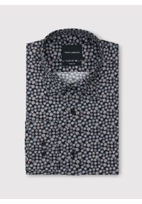 Pako Lorente - PAKO LORENTE – Czarna koszula w drobny wzór. Kolor: czarny. Materiał: bawełna. Długość rękawa: długi rękaw. Długość: długie. Wzór: kwiaty #8