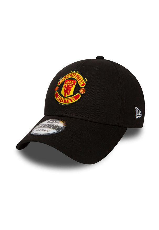 Czapka z daszkiem Manchester United - licencjonowana New Era. Kolor: czarny