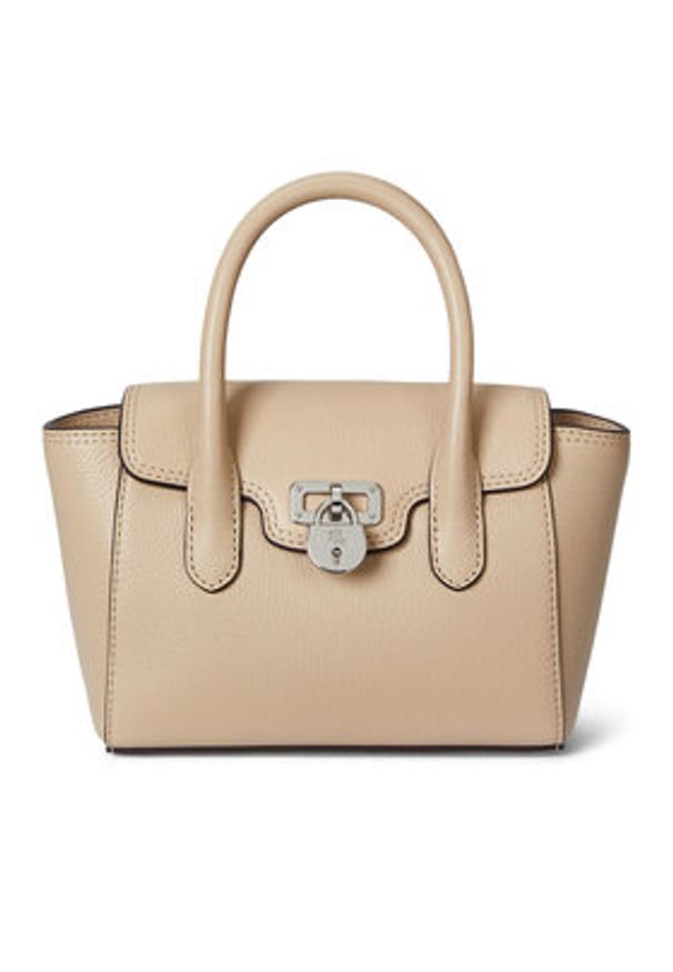 Lauren Ralph Lauren - LAUREN RALPH LAUREN Torebka 431969349005 Beżowy. Kolor: beżowy. Materiał: skórzane