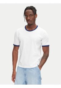 Jack & Jones - Jack&Jones T-Shirt Ringer 12277262 Biały Regular Fit. Kolor: biały. Materiał: bawełna