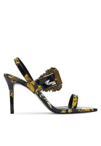 Versace Jeans Couture Sandały 78VA3S71 Czarny. Kolor: czarny. Materiał: skóra