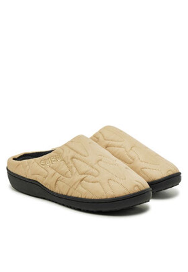 Subu Kapcie Outline Beżowy. Kolor: beżowy. Materiał: materiał