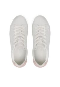 Calvin Klein Sneakersy Heel Counter Cupsole Lace Up HW0HW01378 Biały. Kolor: biały. Materiał: skóra