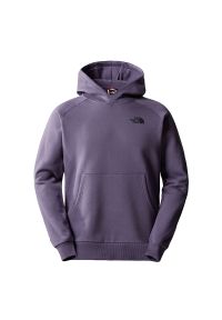 Bluza The North Face Raglan Redbox 0A2ZWUN141 - fioletowa. Okazja: na co dzień. Typ kołnierza: kaptur. Kolor: fioletowy. Materiał: bawełna. Długość rękawa: raglanowy rękaw. Styl: casual, klasyczny, sportowy #1