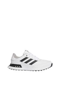 Adidas - Buty S2G Spikeless Leather 24 Golf. Kolor: czarny, szary, biały, wielokolorowy. Materiał: skóra. Szerokość cholewki: normalna. Sport: golf