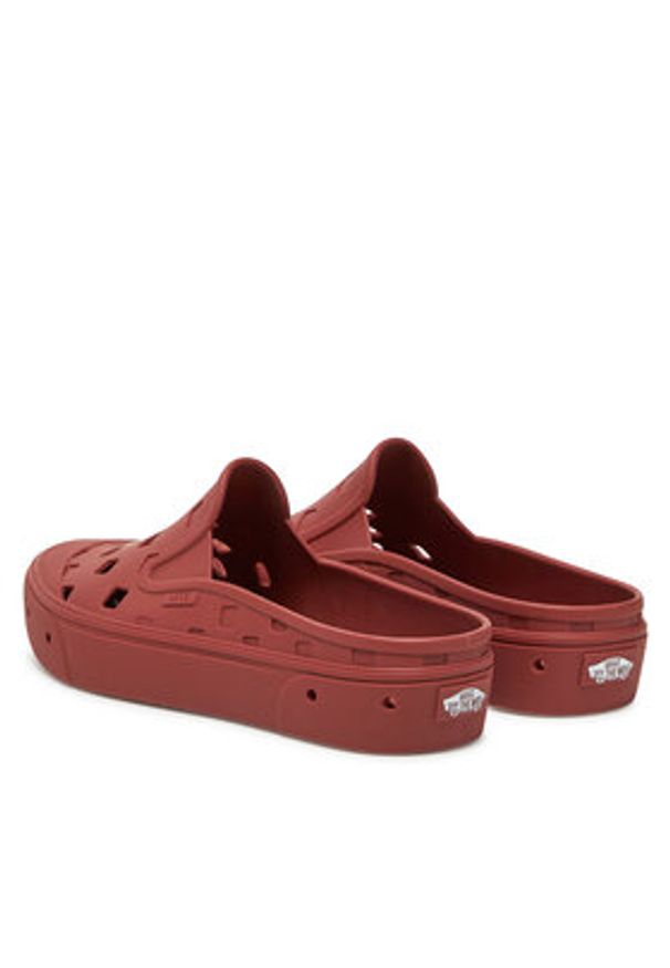 Vans Klapki MTE Slip-On Mule TRKVN000CW8DKR1 Bordowy. Kolor: czerwony. Materiał: syntetyk