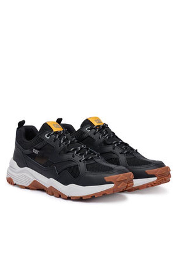 CAT Footwear Sneakersy Grapple Leather Mesh P726658 Czarny. Kolor: czarny. Materiał: materiał