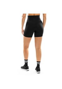 SIROKO - Damskie bezszwowe krótkie legginsy kolarki treningowe Fitness Siroko Persist. Kolor: czarny. Materiał: tkanina, materiał. Długość: krótkie. Sport: fitness