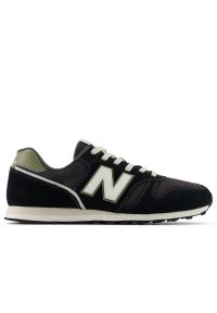 Buty New Balance ML373OM2 - czarne. Okazja: na co dzień. Kolor: czarny. Materiał: guma, syntetyk, zamsz, materiał. Szerokość cholewki: normalna. Wzór: aplikacja. Model: New Balance 373