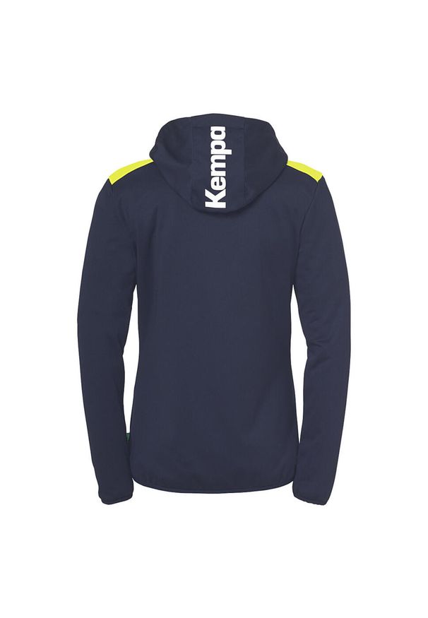 KEMPA - Damska bluza dresowa z kapturem Kempa Emotion 27. Typ kołnierza: kaptur. Kolor: niebieski, żółty, wielokolorowy. Materiał: dresówka. Sport: piłka ręczna