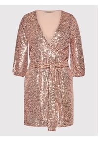 Rinascimento Sukienka koktajlowa CFC0106704003 Różowy Slim Fit. Kolor: różowy. Materiał: syntetyk. Styl: wizytowy