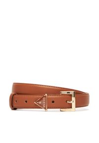 Guess Pasek Damski BW9240 P5325 Brązowy. Kolor: brązowy. Materiał: skóra