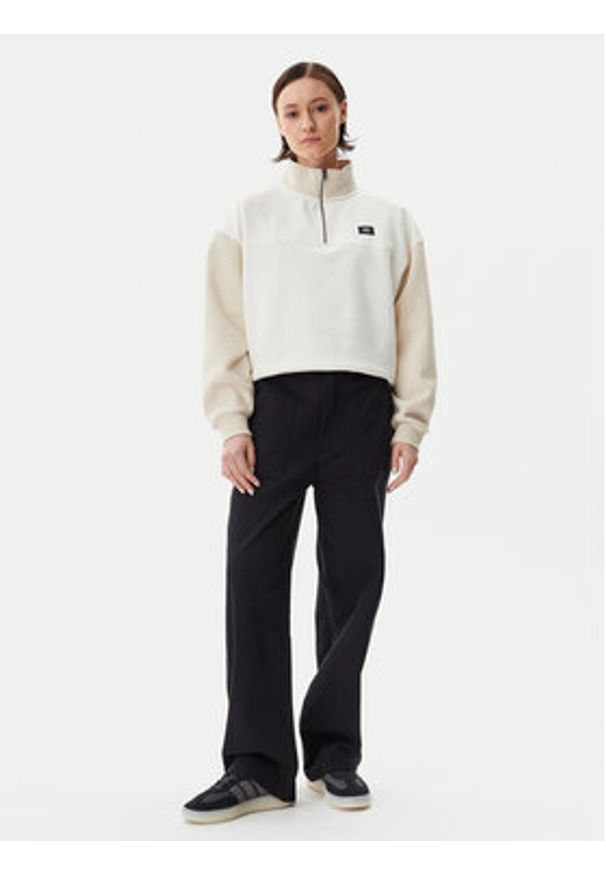 Vans Bluza VN000H2AD0D1 Beżowy Relaxed Fit. Kolor: beżowy. Materiał: syntetyk