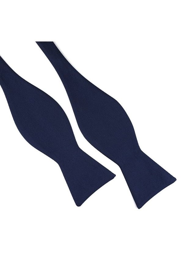 Mucha do Samodzielnego Zawiązania, Granatowa, Jednokolorowa, Elegancka -EM Men's Accessories- M. Kolor: niebieski. Styl: elegancki