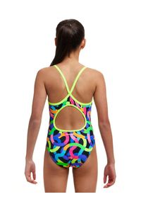 FUNKITA - Strój kąpielowy dziewczęcy Funkita Got Worms Diamond Back. Kolor: czarny. Materiał: poliester #2