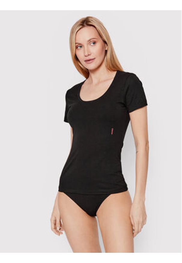Hugo Komplet 2 t-shirtów Twin 50469660 Czarny Regular Fit. Kolor: czarny. Materiał: bawełna