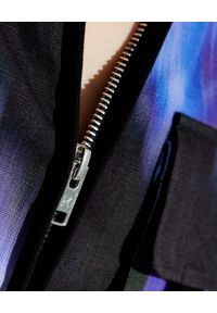 Kenzo - KENZO - Asymetryczna sukienka z nadrukiem Poppy. Kolor: czarny. Materiał: materiał. Długość rękawa: raglanowy rękaw. Wzór: nadruk. Typ sukienki: asymetryczne. Długość: mini #5