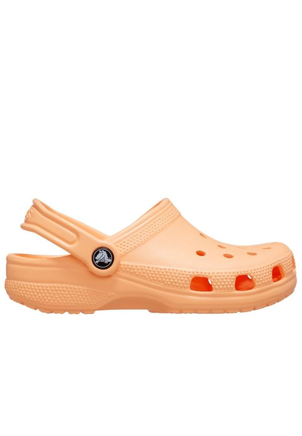 Klapki młodzieżowe Crocs Classic Clog 206991-86A - pomarańczowe. Kolor: pomarańczowy. Sezon: lato. Styl: młodzieżowy